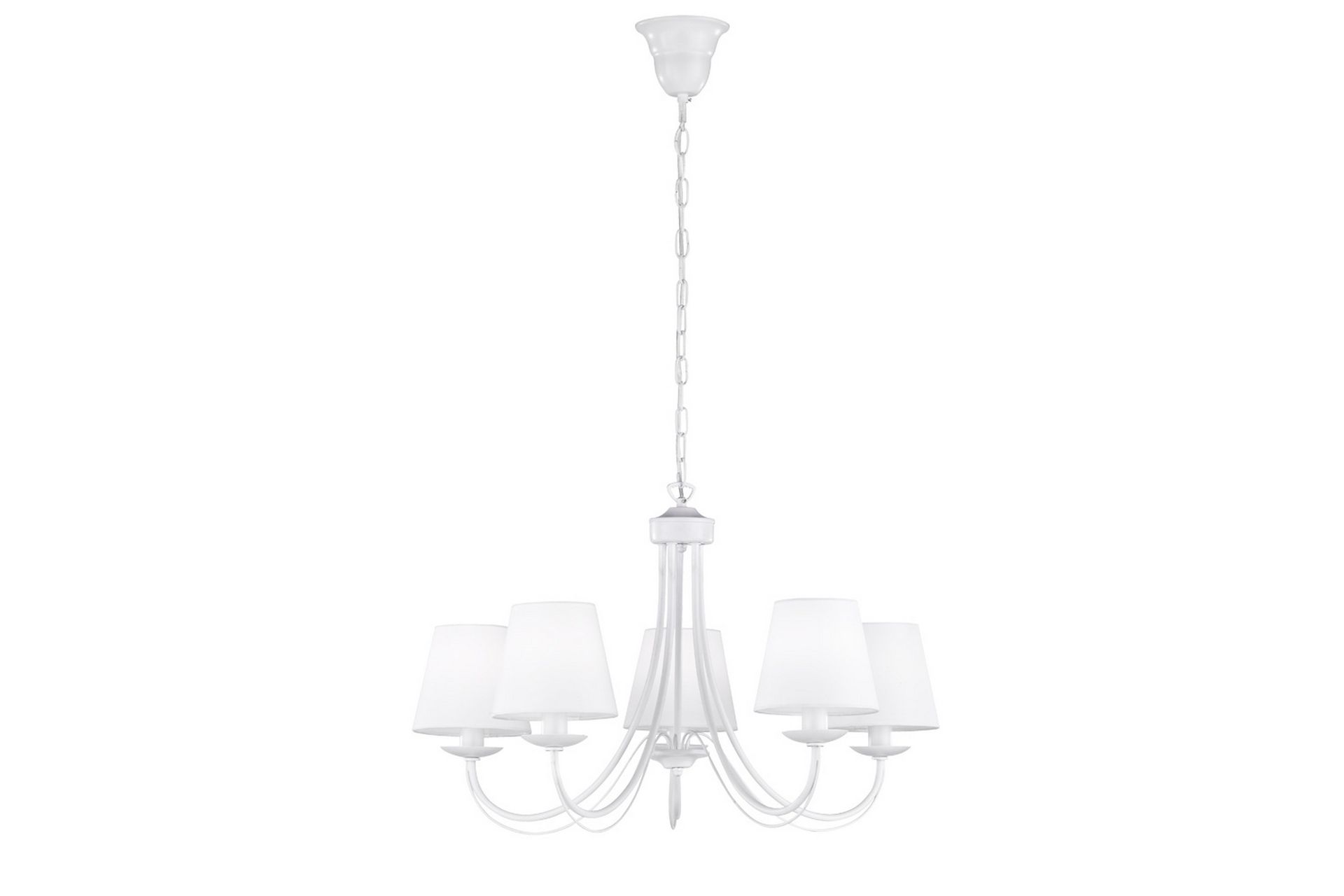Cortez lysekrone 5xE14 hvit - Hvit - Belysning - Innendørsbelysning & Lamper - Taklampe - Krystallkrone & takkrone