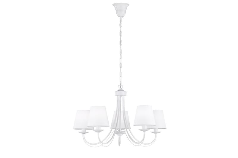 Cortez lysekrone 5xE14 hvit - Hvit - Belysning - Innendørsbelysning & Lamper - Taklampe - Krystallkrone & takkrone