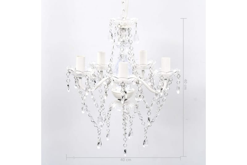 Gjennomsiktig Lysekrone 5 Prer - Transparent - Belysning - Innendørsbelysning & Lamper - Taklampe - Krystallkrone & takkrone