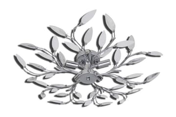 Gjennomsiktig og hvit taklampe/lysekrone 5 x E14-prer - Hvit/Transparent - Belysning - Innendørsbelysning & Lamper - Taklampe - Krystallkrone & takkrone