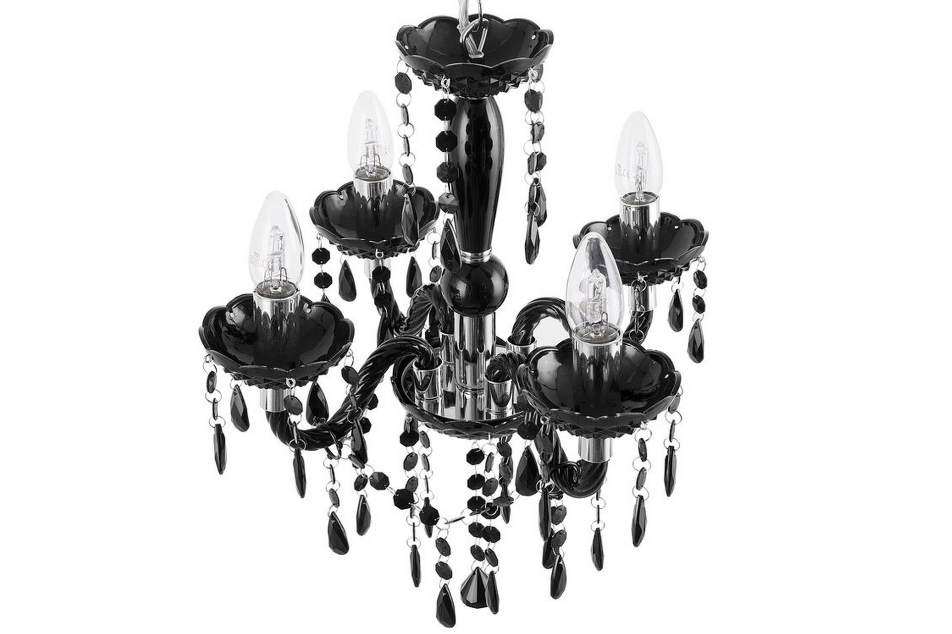 Kalang Lysekrone 50 cm - Svart - Belysning - Innendørsbelysning & Lamper - Taklampe - Krystallkrone & takkrone