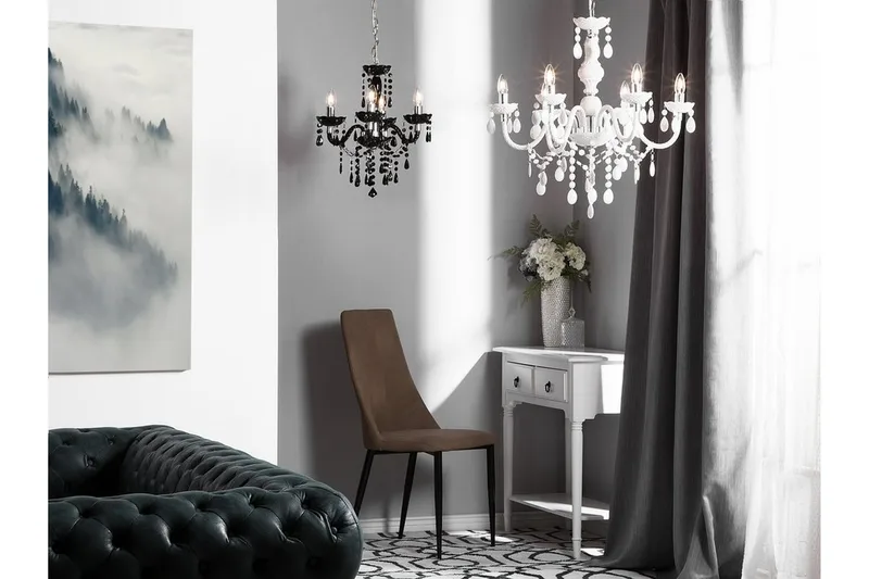 Kalang Lysekrone 50 cm - Svart - Belysning - Innendørsbelysning & Lamper - Taklampe - Krystallkrone & takkrone