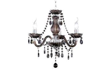 Lüster Lysekrone 3xE14 svart - Svart - Belysning - Innendørsbelysning & Lamper - Taklampe - Krystallkrone & takkrone
