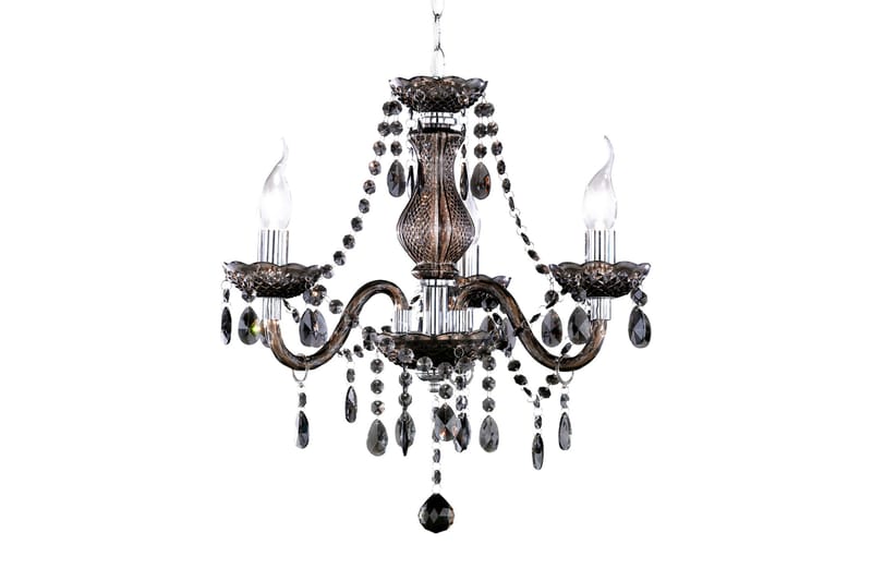 Lüster Lysekrone 3xE14 svart, Svart