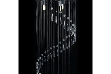 Taklampe med krystallperler sølv spiral G9 - Silver - Belysning - Innendørsbelysning & Lamper - Taklampe - Krystallkrone & takkrone