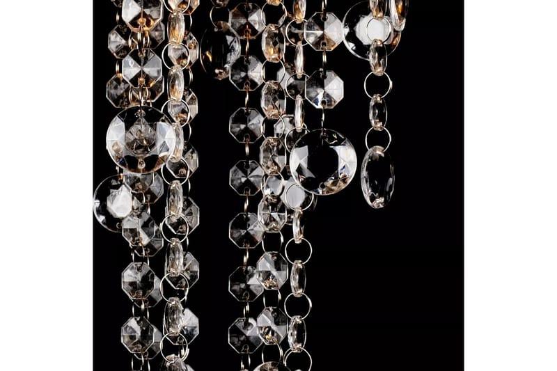 Taklampe/lysekrone med krystallperler hvit - Belysning - Innendørsbelysning & Lamper - Taklampe - Krystallkrone & takkrone