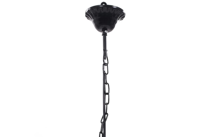 Taklampe/lysekrone svart 5 lysprer - Svart - Belysning - Innendørsbelysning & Lamper - Taklampe - Krystallkrone & takkrone