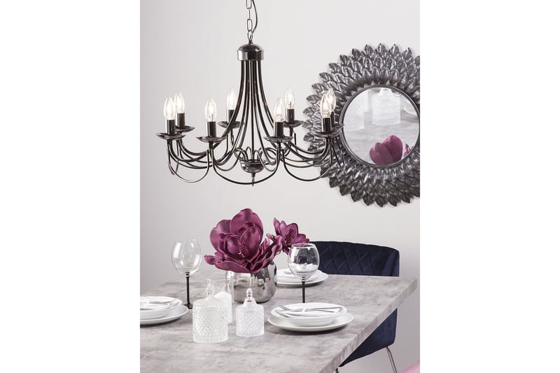 Teesta Lysekrone 59 cm - Svart - Belysning - Innendørsbelysning & Lamper - Taklampe - Krystallkrone & takkrone