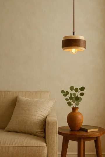 Loloura pendellampe - Beige Valnøtt - Belysning - Innendørsbelysning & Lamper - Taklampe - Krystallkrone & takkrone