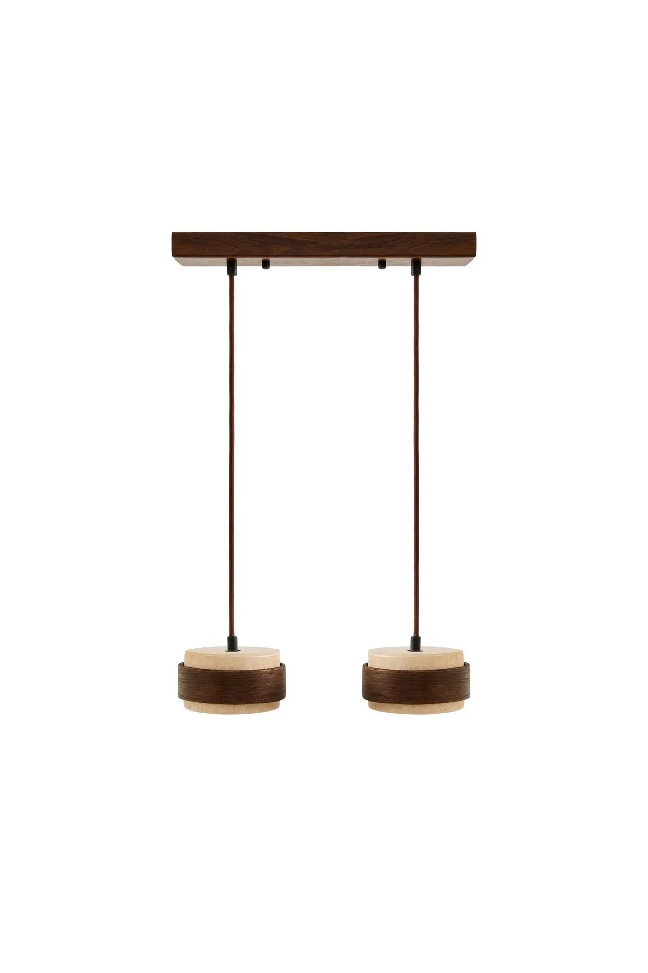 Loloura pendellampe - Beige Valnøtt