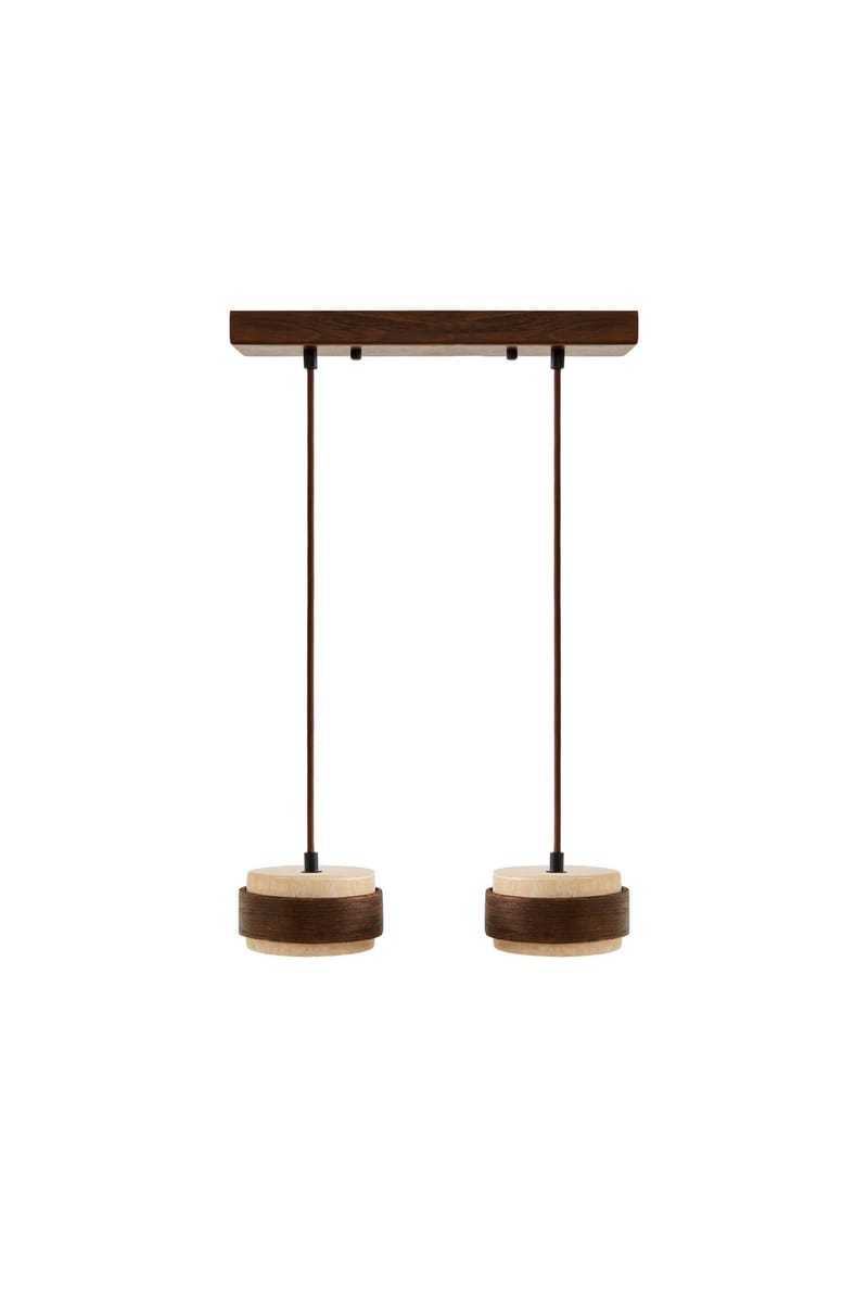 Loloura pendellampe, Beige Valnøtt