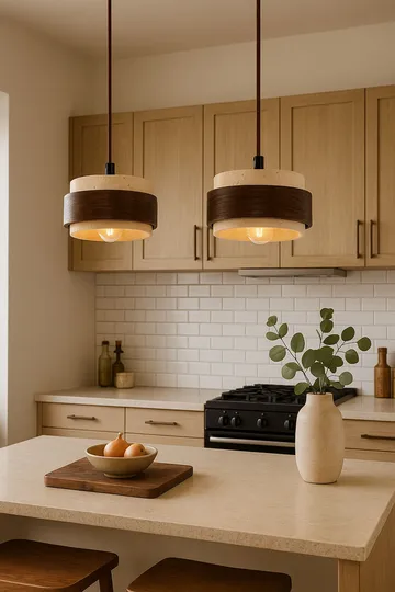 Loloura pendellampe - Beige Valnøtt - Belysning - Innendørsbelysning & Lamper - Taklampe - Krystallkrone & takkrone