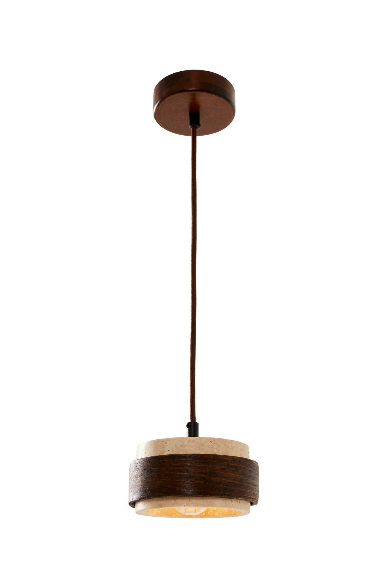 Loloura pendellampe - Beige Valnøtt