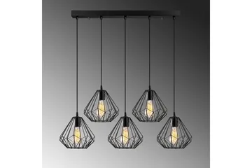 Lysekrone Almasi Five Svart - Svart - Belysning - Innendørsbelysning & Lamper - Taklampe - Pendellamper & Hengelamper