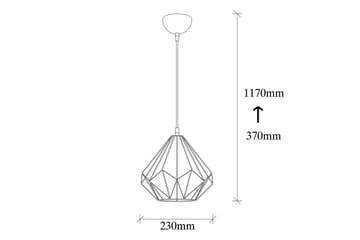 Lysekrone Almasi Single Svart - Svart - Belysning - Innendørsbelysning & Lamper - Taklampe - Pendellamper & Hengelamper