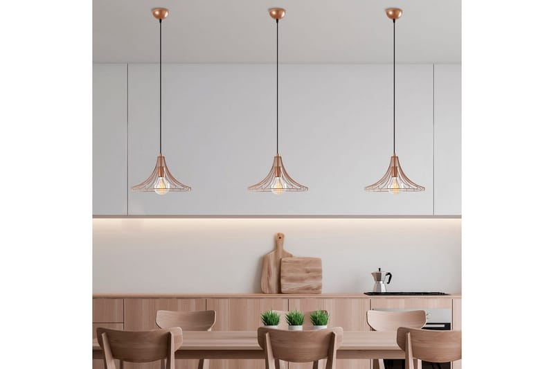 Lysekrone Benros Kobber - Kobber - Belysning - Innendørsbelysning & Lamper - Taklampe - Pendellamper & Hengelamper