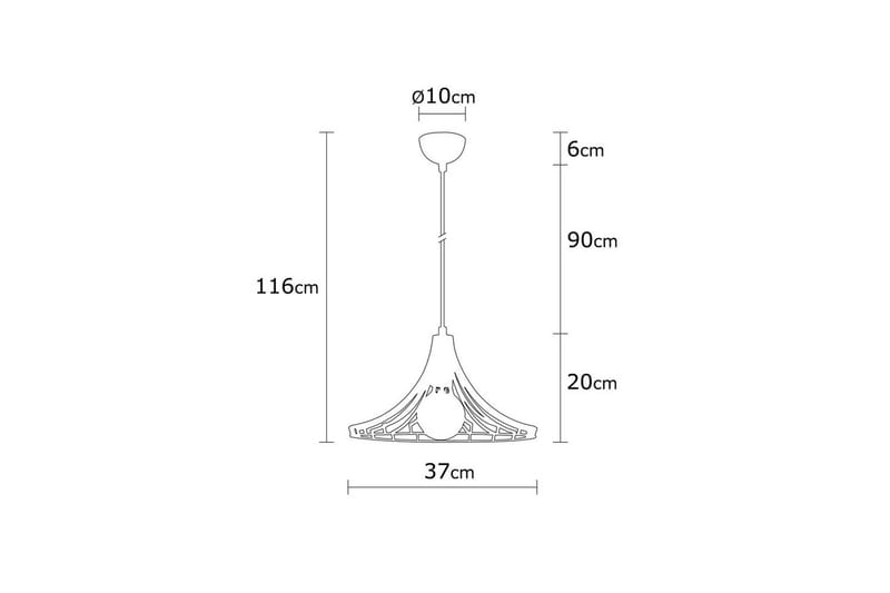Lysekrone Benros Kobber - Kobber - Belysning - Innendørsbelysning & Lamper - Taklampe - Pendellamper & Hengelamper