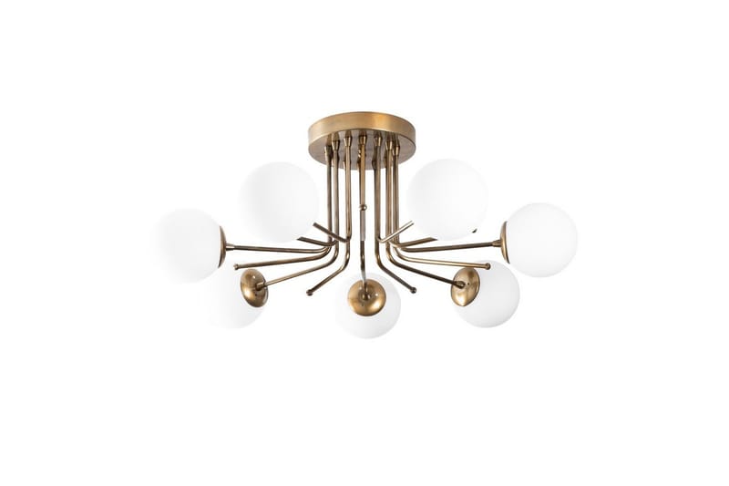 Lysekrone Bhika Masafumie Sju Gull / Hvit - Gull/Hvit - Belysning - Innendørsbelysning & Lamper - Taklampe - Plafondlampe