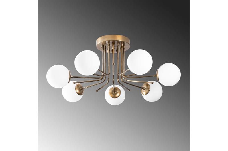 Lysekrone Bhika Masafumie Sju Gull / Hvit - Gull/Hvit - Belysning - Innendørsbelysning & Lamper - Taklampe - Plafondlampe