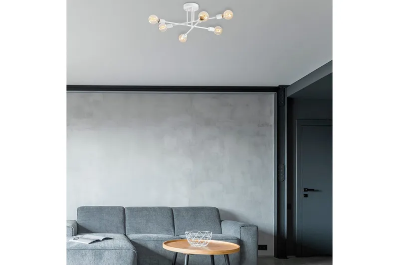 Lysekrone Blomst Kobber - Hvit - Belysning - Innendørsbelysning & Lamper - Taklampe - Plafondlampe