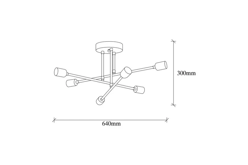 Lysekrone Blomst Kobber - Kobber - Belysning - Innendørsbelysning & Lamper - Taklampe - Plafondlampe