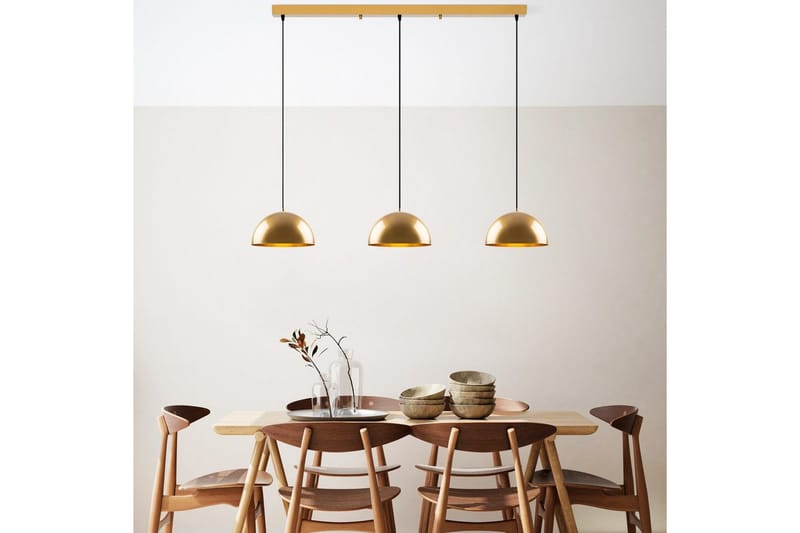 Lysekrone Brena Gull Tre Sokkel - 140 x 30 x 111 cm - Belysning - Innendørsbelysning & Lamper - Taklampe - Pendellamper & Hengelamper