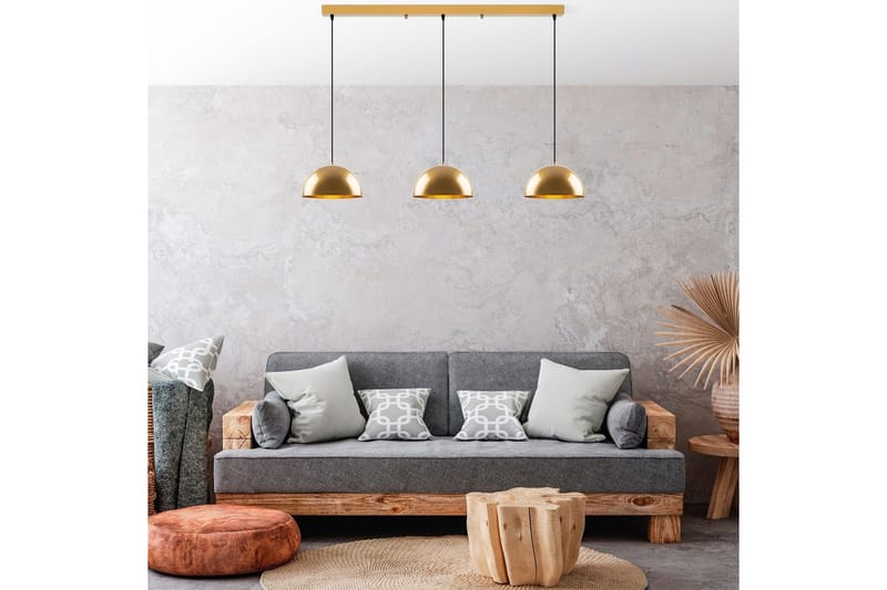 Lysekrone Brena Gull Tre Sokkel - 140 x 30 x 111 cm - Belysning - Innendørsbelysning & Lamper - Taklampe - Pendellamper & Hengelamper