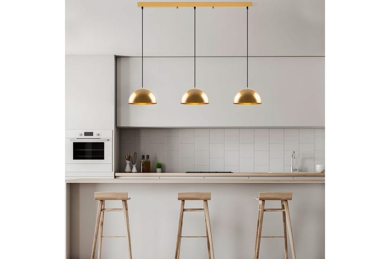 Lysekrone Brena Gull Tre Sokkel - 140 x 30 x 111 cm - Belysning - Innendørsbelysning & Lamper - Taklampe - Pendellamper & Hengelamper