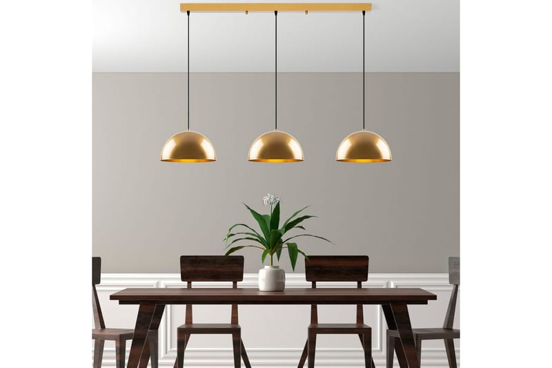 Lysekrone Brena Gull Tre Sokkel - 145 x 40 x 116 cm - Belysning - Innendørsbelysning & Lamper - Taklampe - Pendellamper & Hengelamper