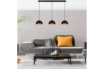 Lysekrone Brena Svart Tre Sokkel - 140 x 30 x 111 cm - Belysning - Innendørsbelysning & Lamper - Taklampe - Pendellamper & Hengelamper