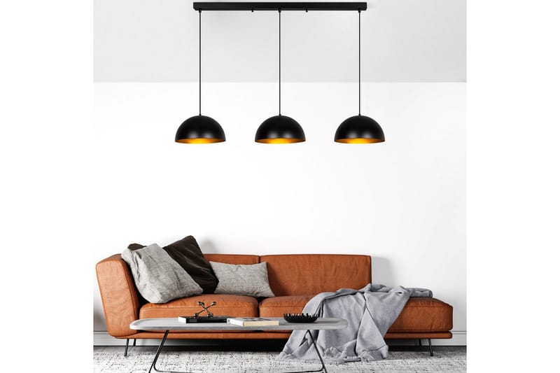 Lysekrone Brena Svart Tre Sokkel - 145 x 40 x 116 cm - Belysning - Innendørsbelysning & Lamper - Taklampe - Pendellamper & Hengelamper