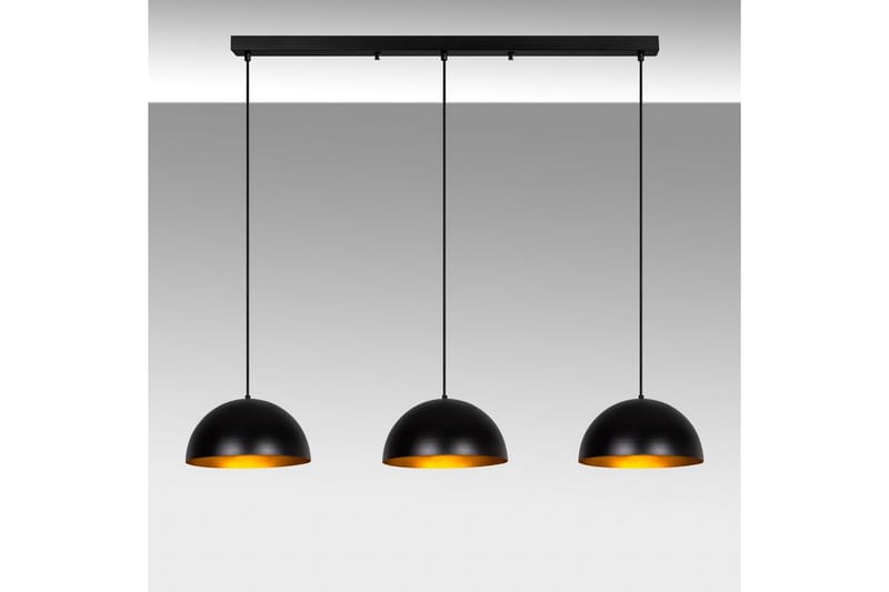 Lysekrone Brena Svart Tre Sokkel - 145 x 40 x 116 cm - Belysning - Innendørsbelysning & Lamper - Taklampe - Pendellamper & Hengelamper