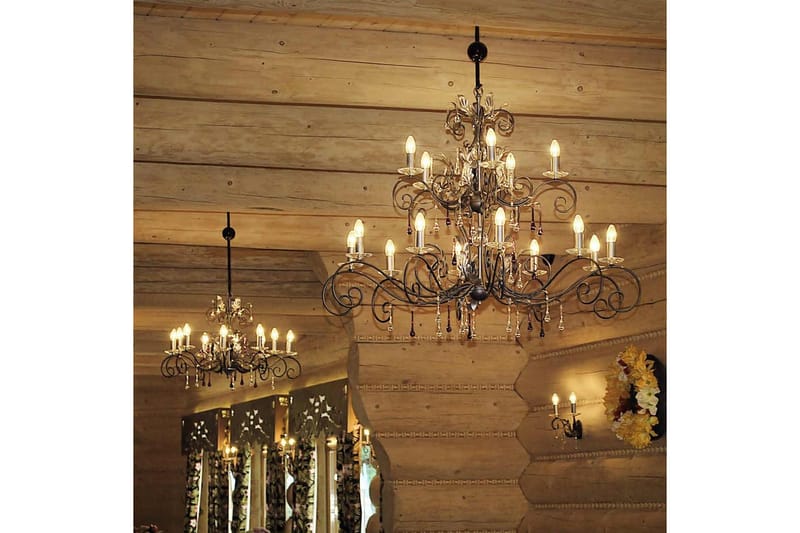 Lysekrone Elstead Lighting Amarilli 1250x1250x990 mm - 1250x1250x990 mm - Belysning - Innendørsbelysning & Lamper - Taklampe - Krystallkrone & takkrone