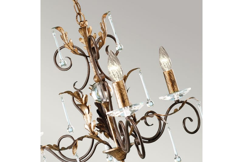 Lysekrone Elstead Lighting Amarilli 650x610x650 mm - 650x610x650 mm - Belysning - Innendørsbelysning & Lamper - Taklampe - Krystallkrone & takkrone