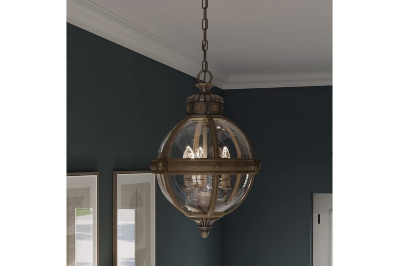 Lysekrone Feiss Adams Britisk bronse - Britisk bronse - Belysning - Innendørsbelysning & Lamper - Taklampe - Krystallkrone & takkrone