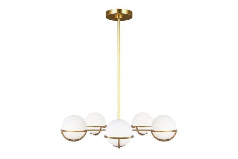 Lysekrone Feiss Apollo Polert messing - Polert messing - Belysning - Innendørsbelysning & Lamper - Taklampe - Krystallkrone & takkrone