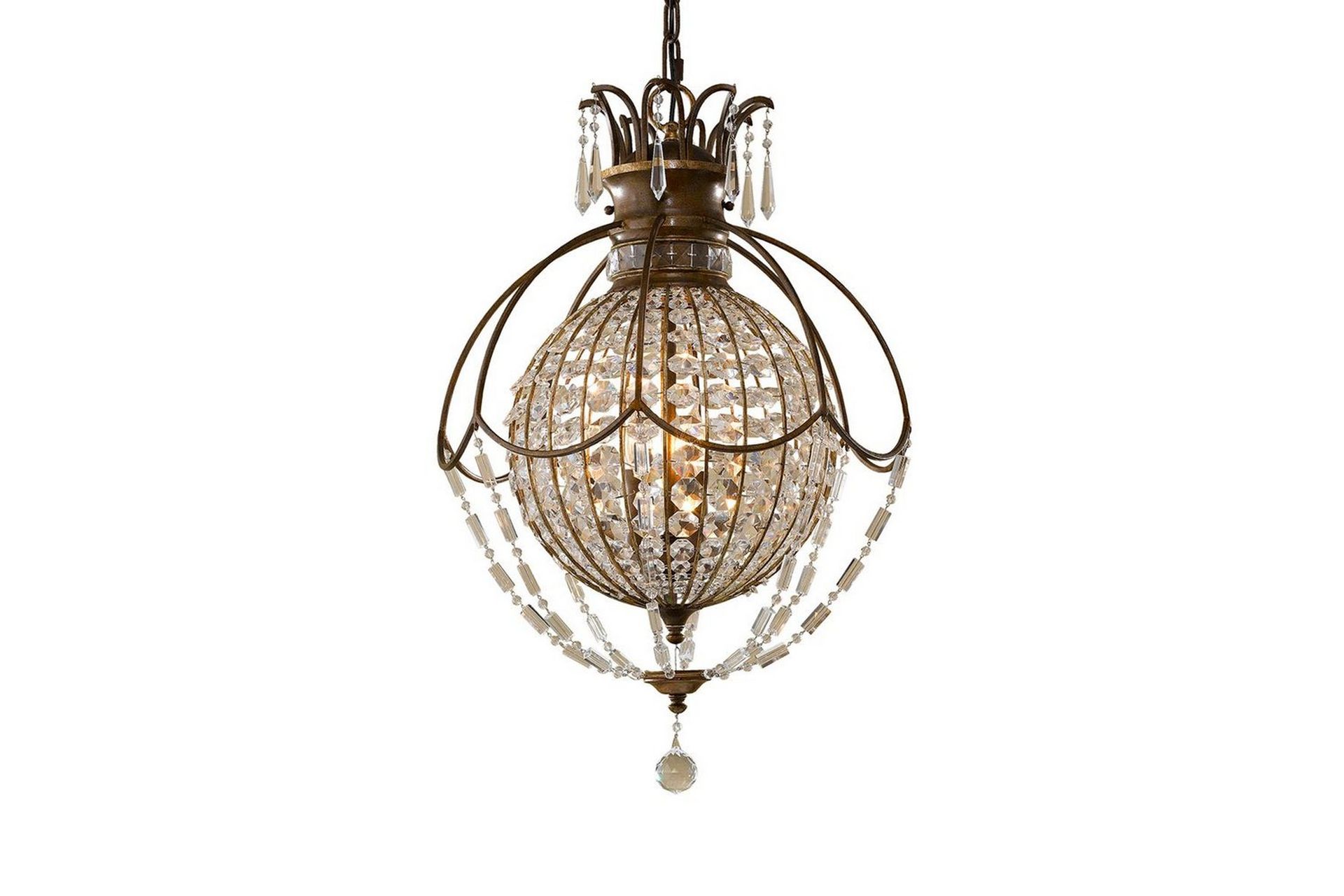 Lysekrone Feiss Bellini 457x700x457 mm - 457x700x457 mm - Belysning - Innendørsbelysning & Lamper - Taklampe - Krystallkrone & takkrone