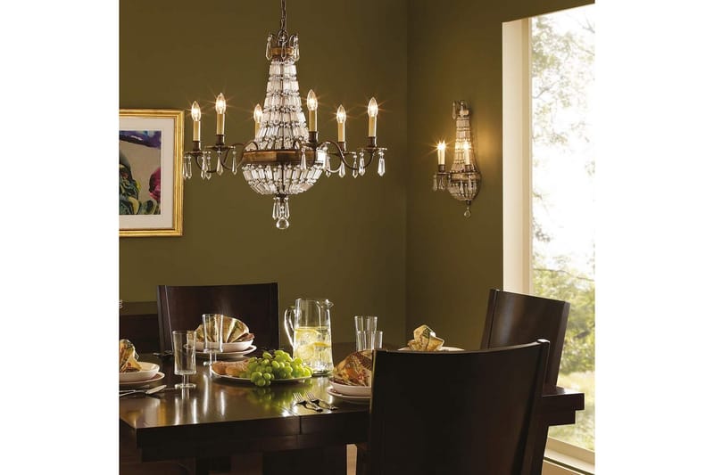 Lysekrone Feiss Bellini 676x689x676 mm - 676x689x676 mm - Belysning - Innendørsbelysning & Lamper - Taklampe - Krystallkrone & takkrone