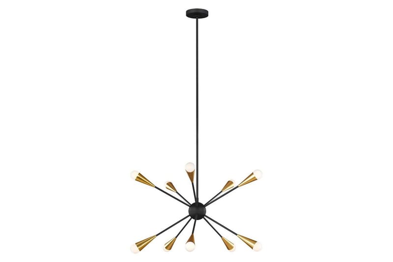 Lysekrone Feiss Jax Midnattssvart - Midnattssvart - Belysning - Innendørsbelysning & Lamper - Taklampe - Krystallkrone & takkrone
