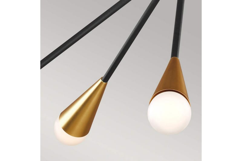 Lysekrone Feiss Jax Midnattssvart - Midnattssvart - Belysning - Innendørsbelysning & Lamper - Taklampe - Krystallkrone & takkrone
