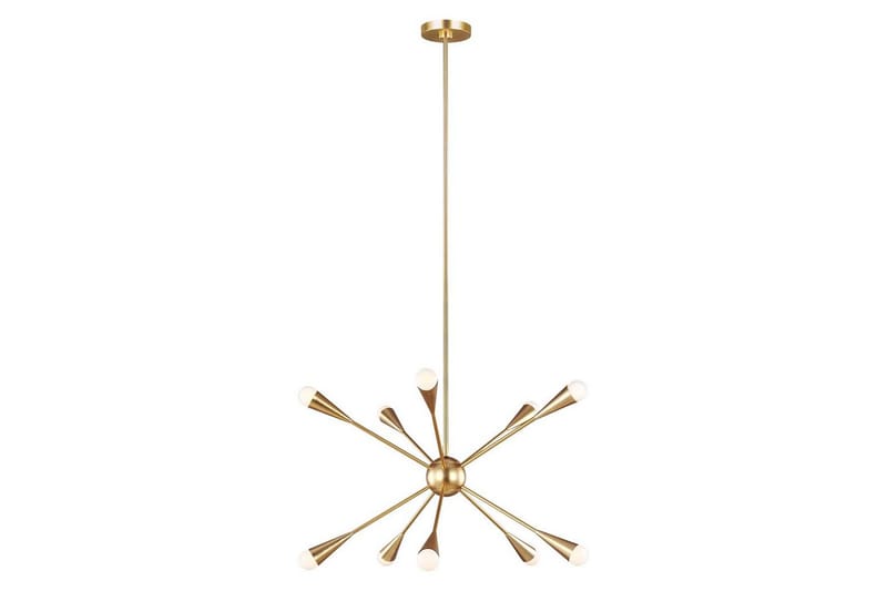 Lysekrone Feiss Jax Polert messing - Polert messing - Belysning - Innendørsbelysning & Lamper - Taklampe - Krystallkrone & takkrone