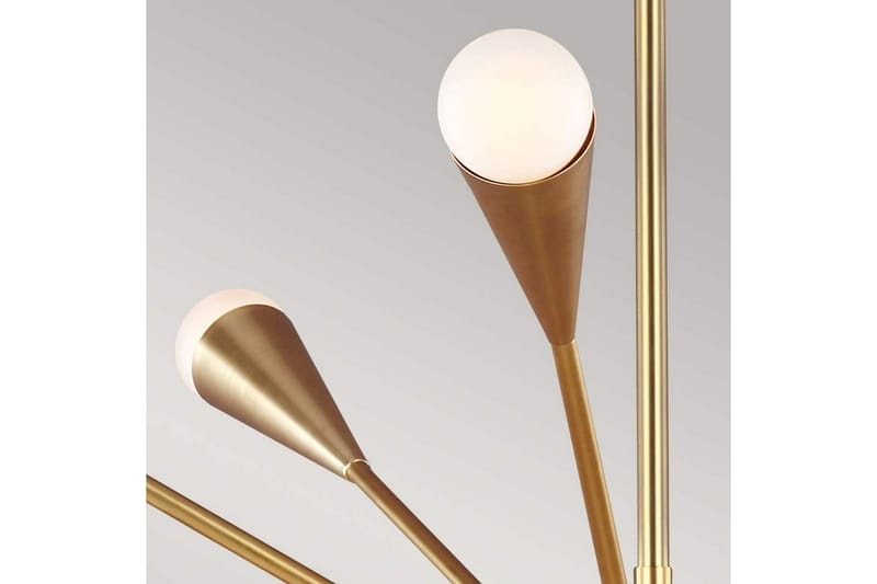 Lysekrone Feiss Jax Polert messing - Polert messing - Belysning - Innendørsbelysning & Lamper - Taklampe - Krystallkrone & takkrone