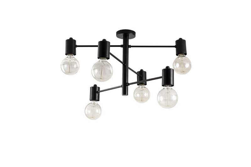 Lysekrone Hexaia Ned Svart - Svart - Belysning - Innendørsbelysning & Lamper - Taklampe - Pendellamper & Hengelamper