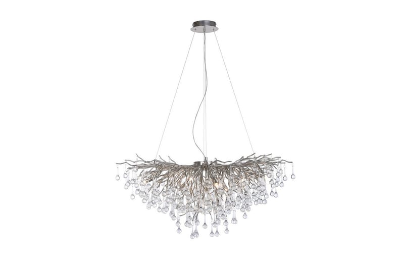 Lysekrone Icicle - 50x250x100 cm, Stål - Belysning - Innendørsbelysning & Lamper - Taklampe - Krystallkrone & takkrone