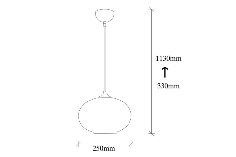 Lysekrone Jeba Enkel Svart / Honning - Svart - Belysning - Innendørsbelysning & Lamper - Taklampe - Pendellamper & Hengelamper