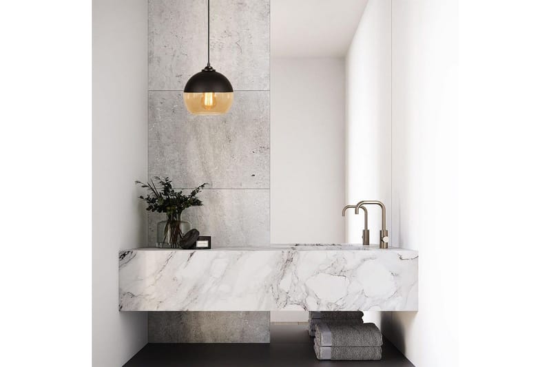 Lysekrone Jebax Enkel Svart / Honning - Svart - Belysning - Innendørsbelysning & Lamper - Taklampe - Pendellamper & Hengelamper