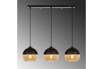 Lysekrone Jebax Tre Svart / Honning - Gull/Svart - Belysning - Innendørsbelysning & Lamper - Taklampe - Pendellamper & Hengelamper