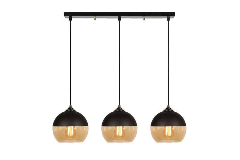 Lysekrone Jebax Tre Svart / Honning - Gull/Svart - Belysning - Innendørsbelysning & Lamper - Taklampe - Pendellamper & Hengelamper