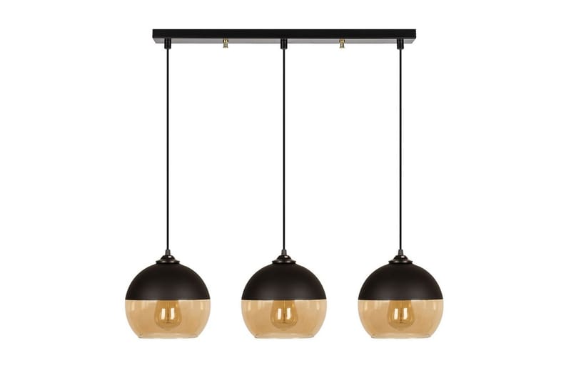 Lysekrone Jebax Tre Svart / Honning - Gull/Svart - Belysning - Innendørsbelysning & Lamper - Taklampe - Pendellamper & Hengelamper
