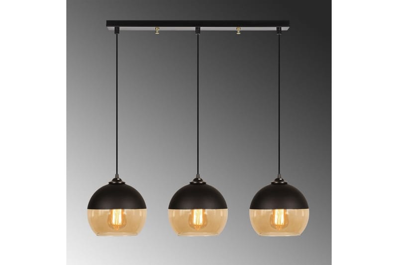 Lysekrone Jebax Tre Svart / Honning - Gull/Svart - Belysning - Innendørsbelysning & Lamper - Taklampe - Pendellamper & Hengelamper